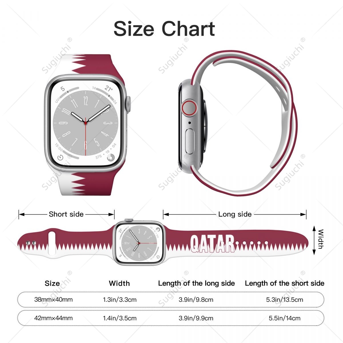 Unisex Qatar Flag 3D Printing  - 3D Printing Qatar review and price