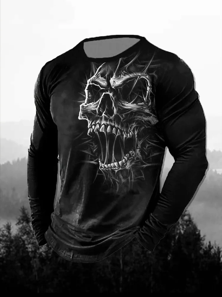 Men's 3D Print Red Dark Skull  - 3D Printing Custom review and price