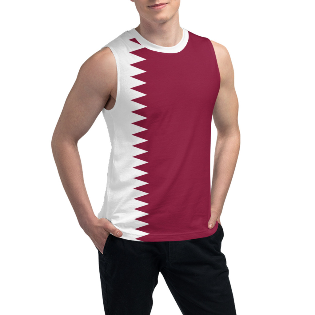 Sleeveless T-shirt Qatar Flag  - 3D Printing Qatar review and price
