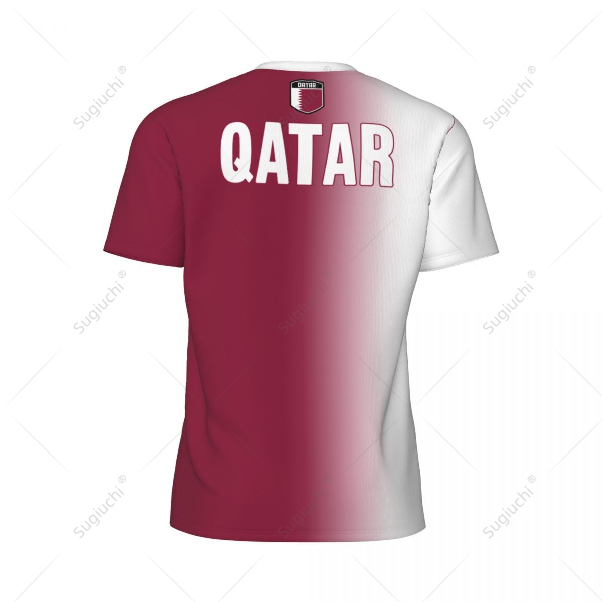 Sports Mesh T-shirt Qatar Flag - 3D Printing Qatar review and price