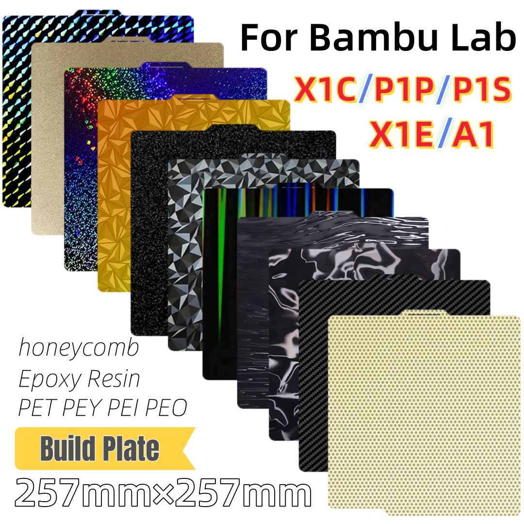 Build Plate 257x257 Spring Ste - 3D Printing Bambu Lab review and price