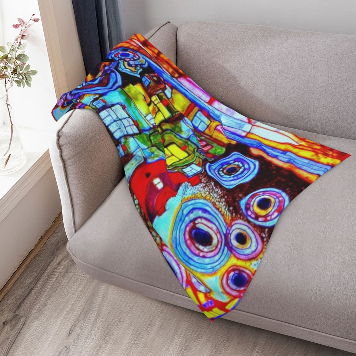 Qatar 813 neon Throw Blanket B - 3D Printing Qatar review and price