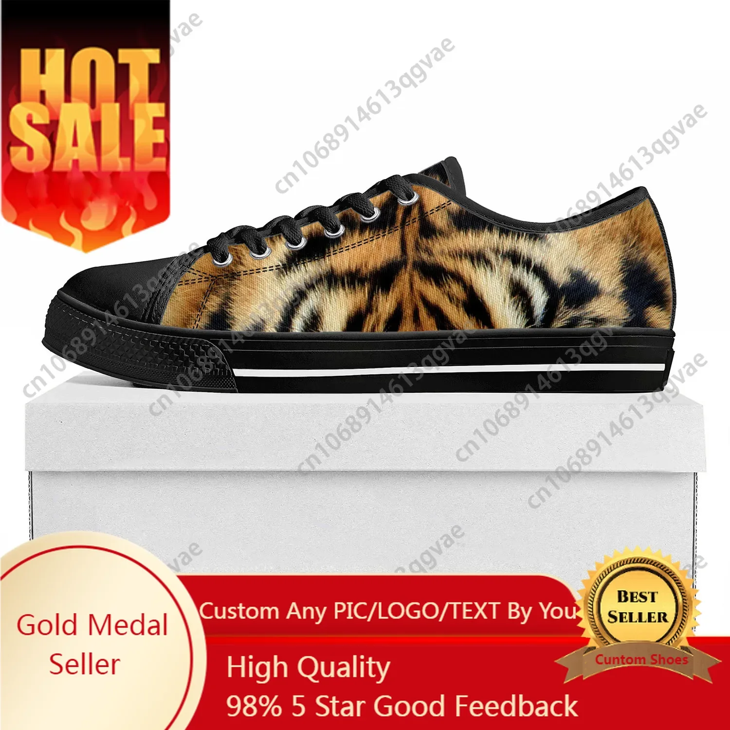 Tiger Stripe 3D Print Low Top  - 3D Printing Custom review and price